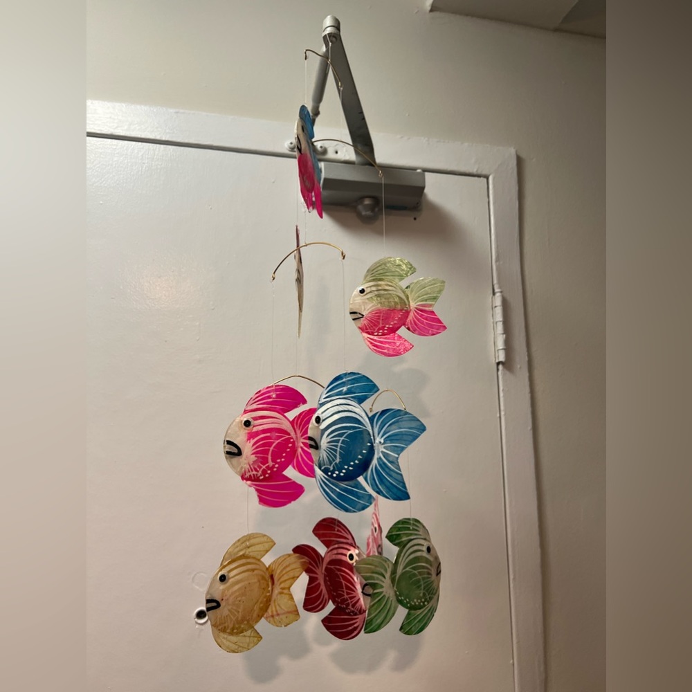 Seashell Hand Painted Hanging Decor from Grenada